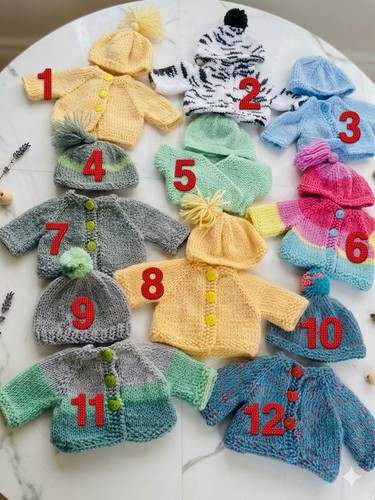 Gilet bonnet poupée - gilet,